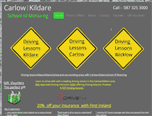 Tablet Screenshot of edt-drivinglessons.ie